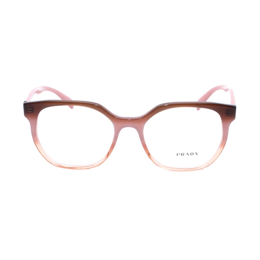 Prada Eyeglasses VPR02U 52.17 VX5-101 140 Brown Pi - Picture 2 of 7